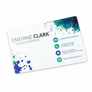 NFC Business Card – Ink-Splash Design, Double-Sided
