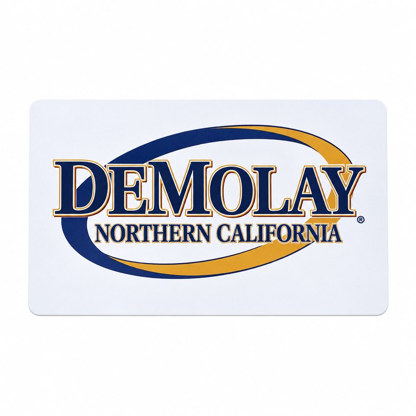 Hotel Key Card – DeMolay Northern California, White
