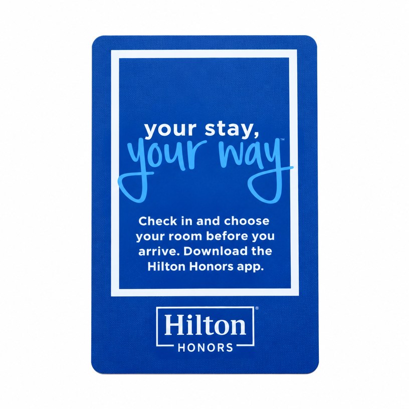 Hotel Key Card – Hilton Honors, Blue