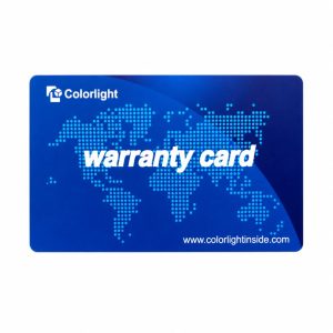 Custom Printed Warranty Card – Colorlight Style PVC Card