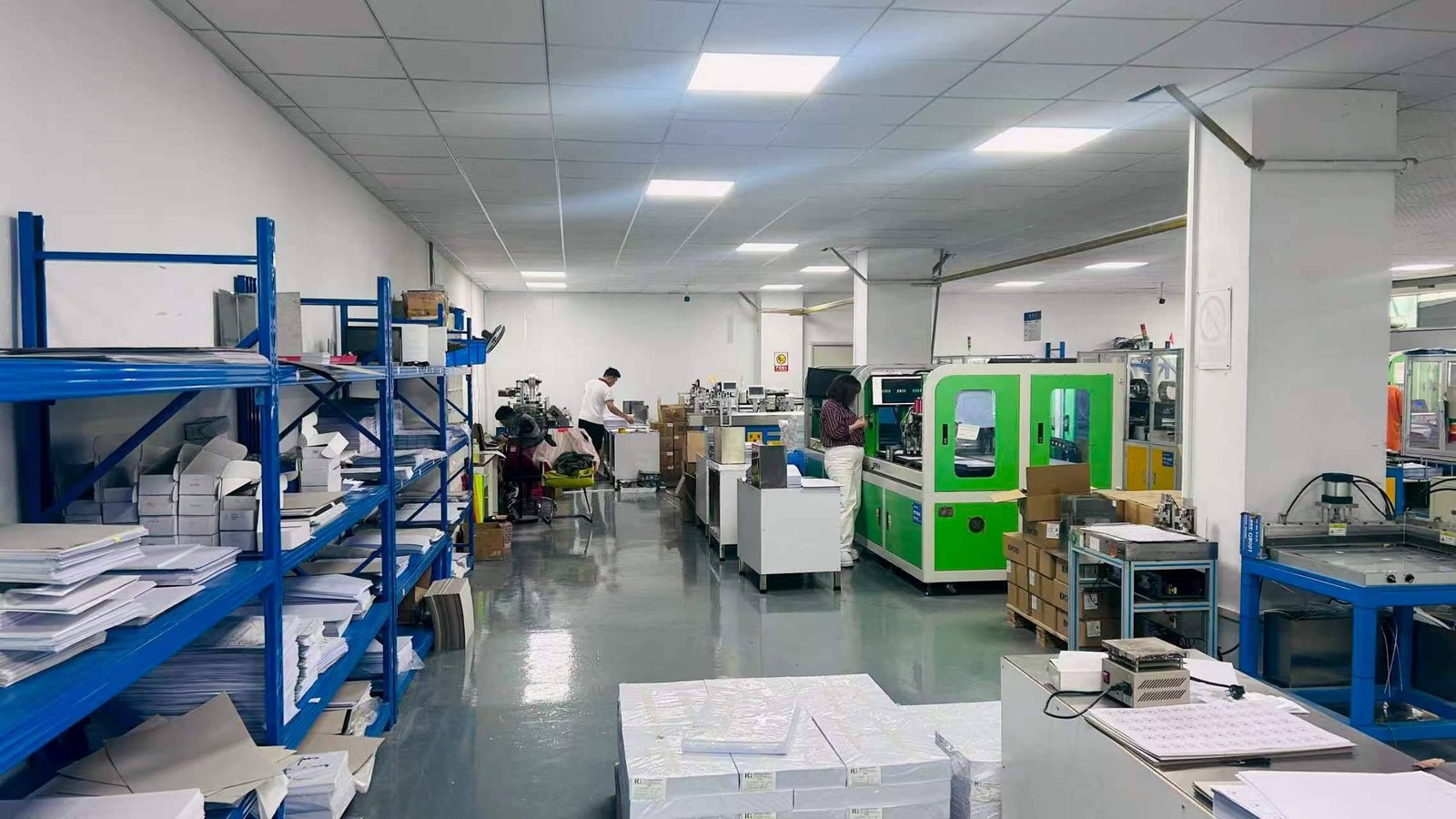LOZAVY warehouse with finished RFID product cartons ready for shipment