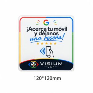 Custom NFC Review Tag — Square 120×120 mm