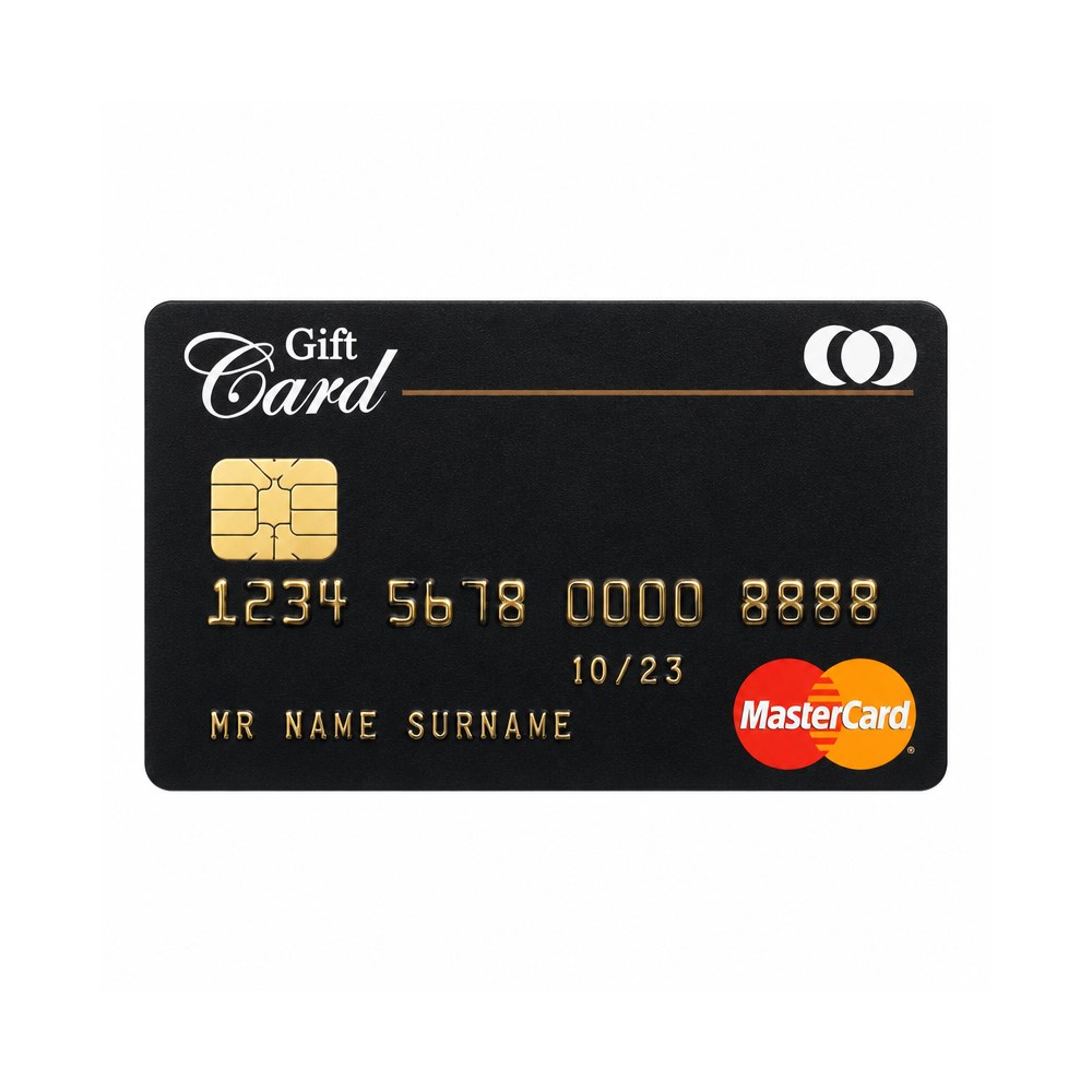 Craft Sample Card – Black Embossed