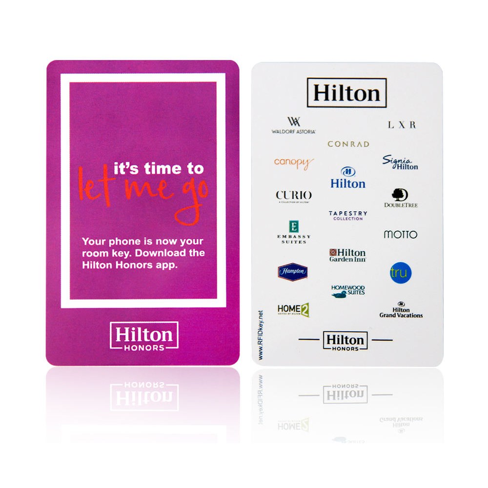 Hotel Key Card – Hilton, Relax Pink