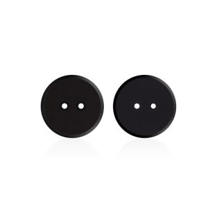 PPS garment button laundry tag front