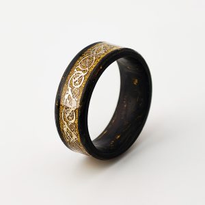 Gold Carbon Fiber NFC Ring – Lightest Smart Ring