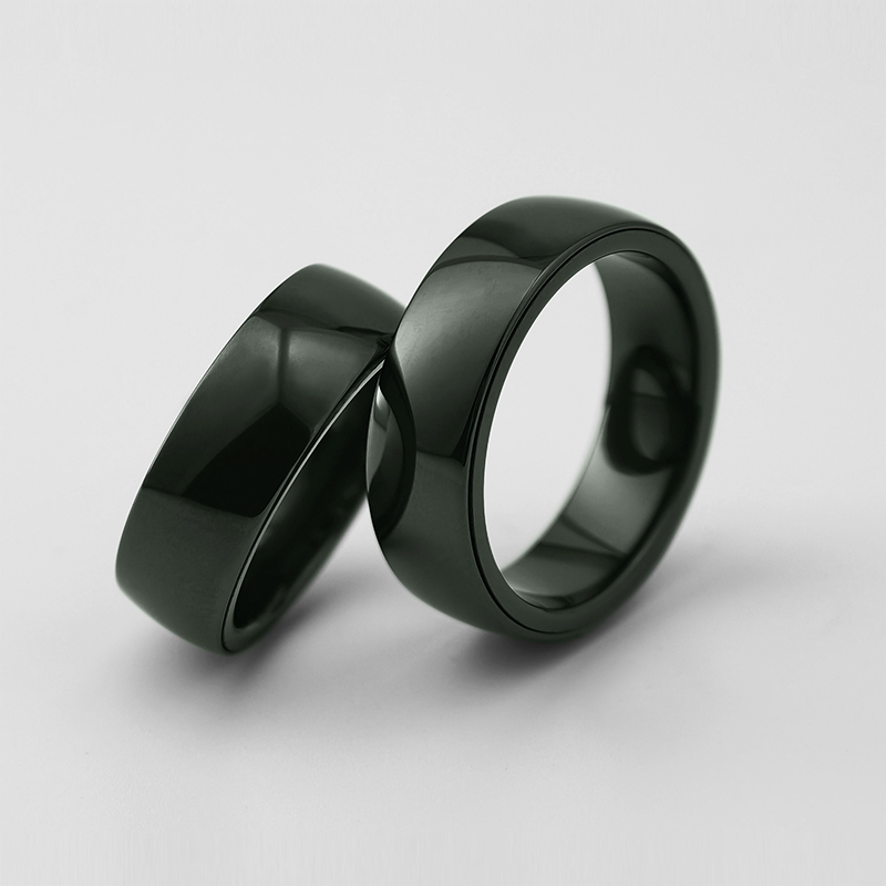 Green Full Ceramic NFC Ring – IP68 Smart Ring