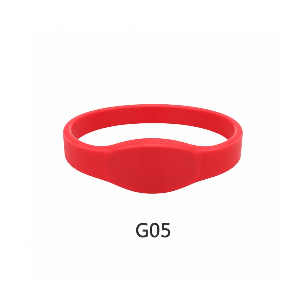 Silicone RFID Wristband – G05, Red