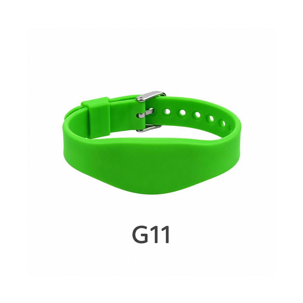 Silicone RFID Wristband – G11, Bamboo green