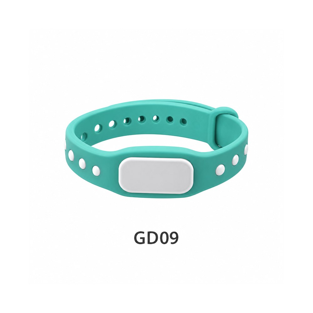 Silicone RFID Wristband – GD09, Mint adjustable