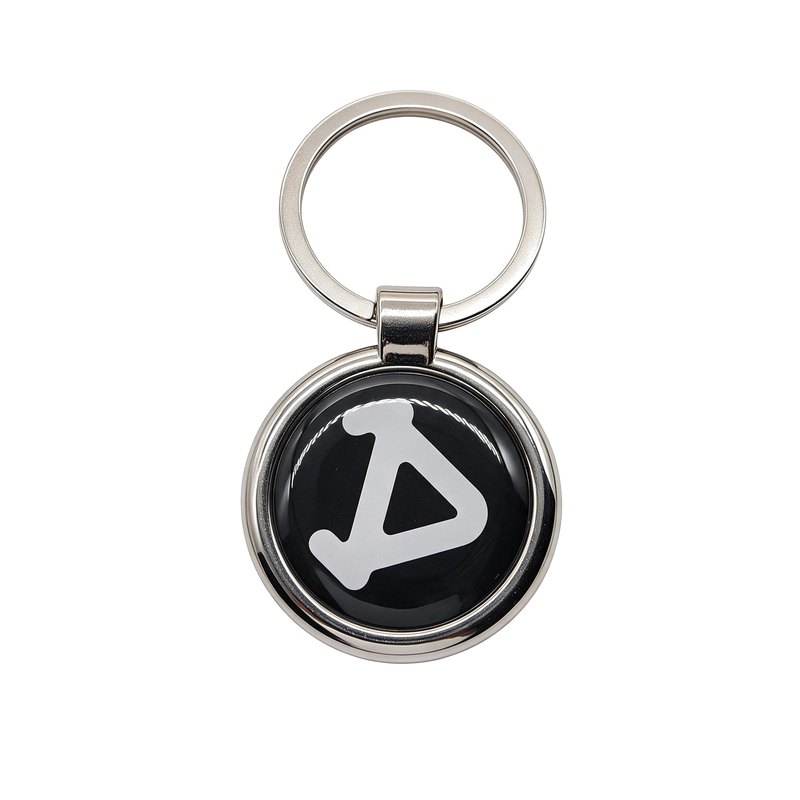 Metal Frame Round Key Fob