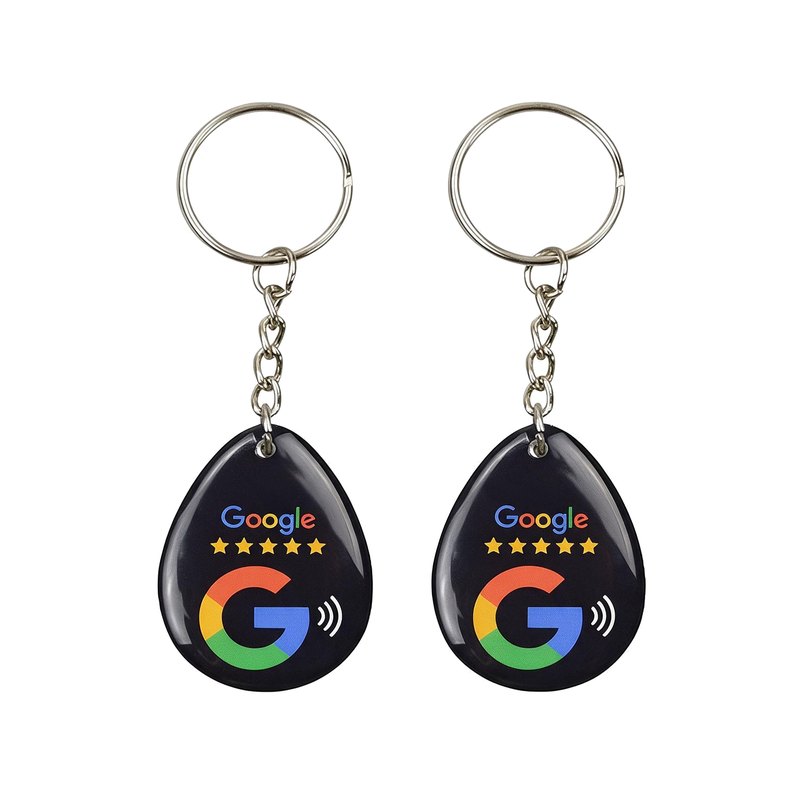 Review Us NFC Epoxy Keychain Set